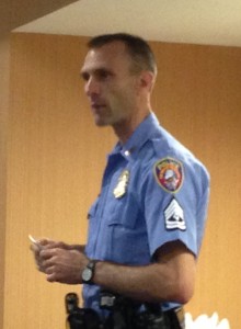 Police officer at WGIPOA meeting 5/17/2014