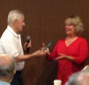 Marie Robb receives award at WGIPOA meeting 5/17/2014