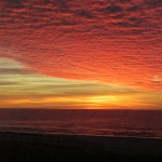 Sunset Clouds over Kahala Beach, Galveston