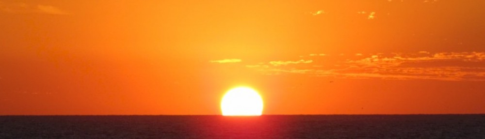 Orange Sunrise over Kahala beach